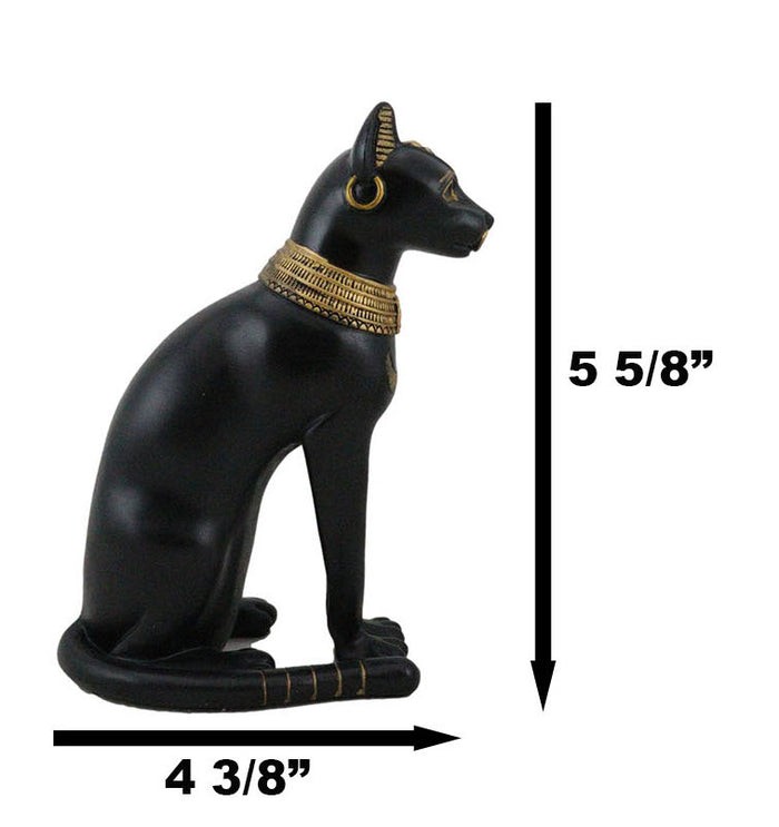 Egyptian Ancient God Deity Small Bastet Figurine Ubasti Bast Cat Motherhood Home