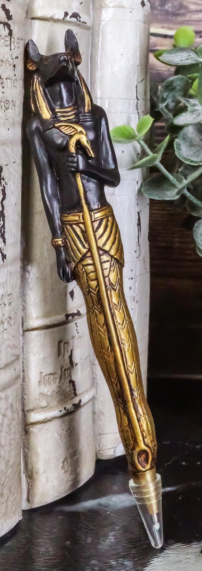 Egyptian Anpu Temple Of Anubis Hieroglyphic Ballpoint Pen Set of 6 Gods Of Egypt