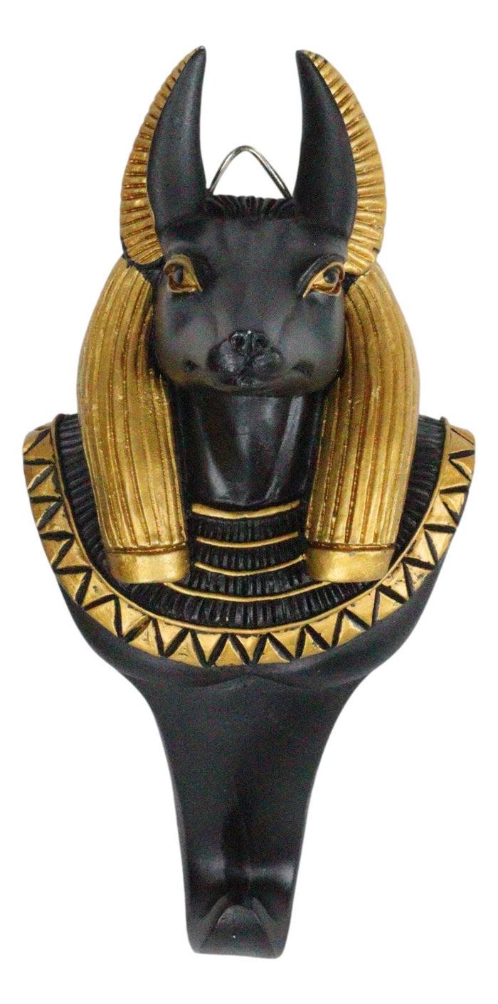 Egyptian God Of Afterlife Dead Anubis Wall Hook Decor Accent For Coats Leashes