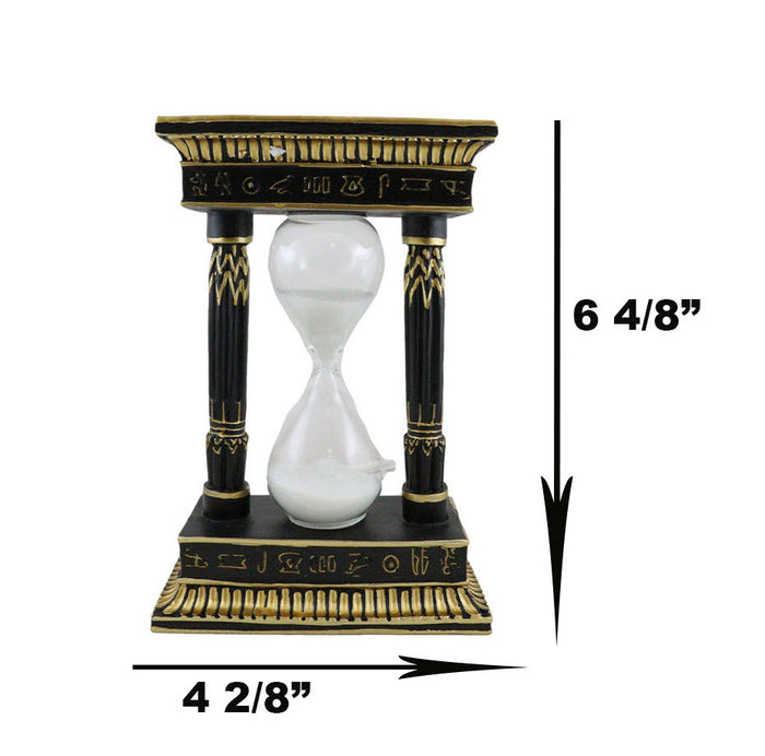 Egyptian King Pharaoh Tutankhamun Eye Of Horus Wedjat And Hieroglyphs Sandtimer