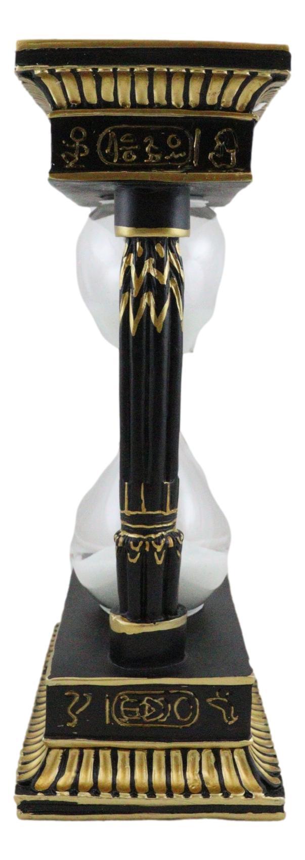 Egyptian King Pharaoh Tutankhamun Eye Of Horus Wedjat And Hieroglyphs Sandtimer