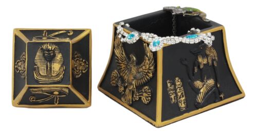 Egyptian Scarab Eye Of Horus Falcon Anubis Gods Of Egypt Jewelry Trinket Box