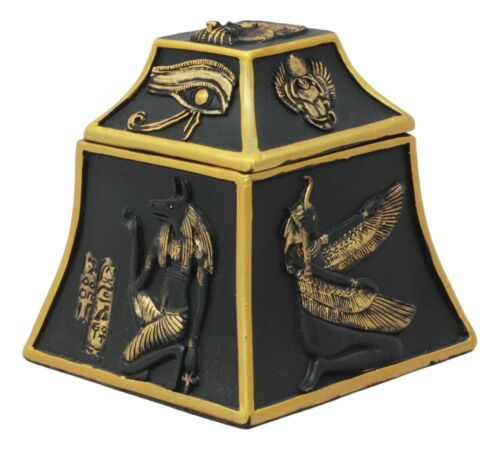 Egyptian Scarab Eye Of Horus Falcon Anubis Gods Of Egypt Jewelry Trinket Box