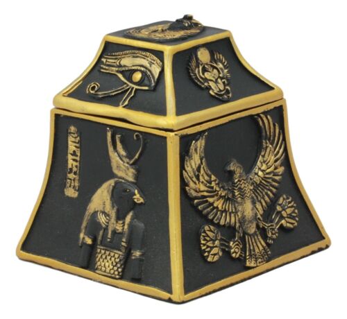 Egyptian Scarab Eye Of Horus Falcon Anubis Gods Of Egypt Jewelry Trinket Box
