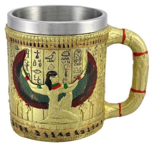 Egyptian Theme Winged Isis Goddess Of Magic & Home Coffee Cup Mug Beer Tankard