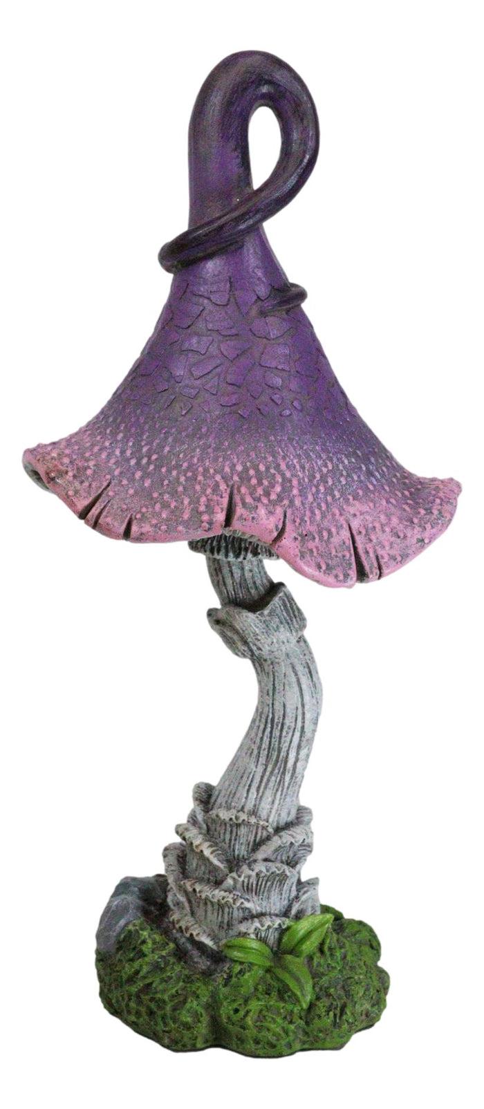 Enchanted Fairy Garden Giant Purple Crooked Toadstool Mushroom Figurine 12"H Enchanted Fairy Garden Giant Purple Crooked Toadstool Mushroom Figurine 12"H