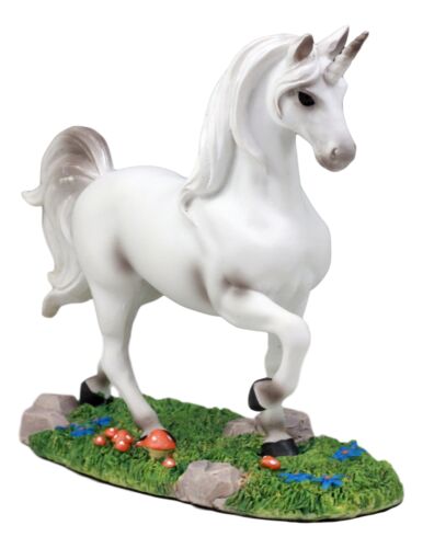 Enchanted Forest Glade Strolling Unicorn Figurine Decorative Statue 6.75"Long