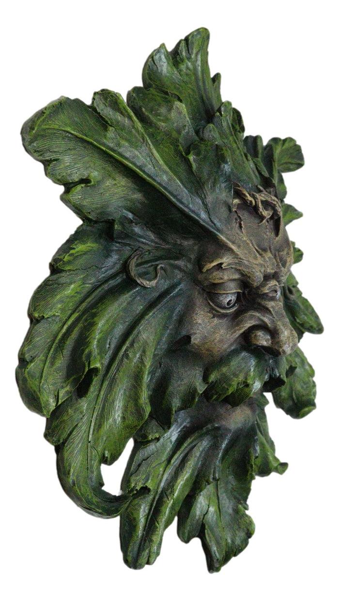 Enigma Large Celtic Greenman Face Wall Decor Plaque 17"H Decorative Sculpture