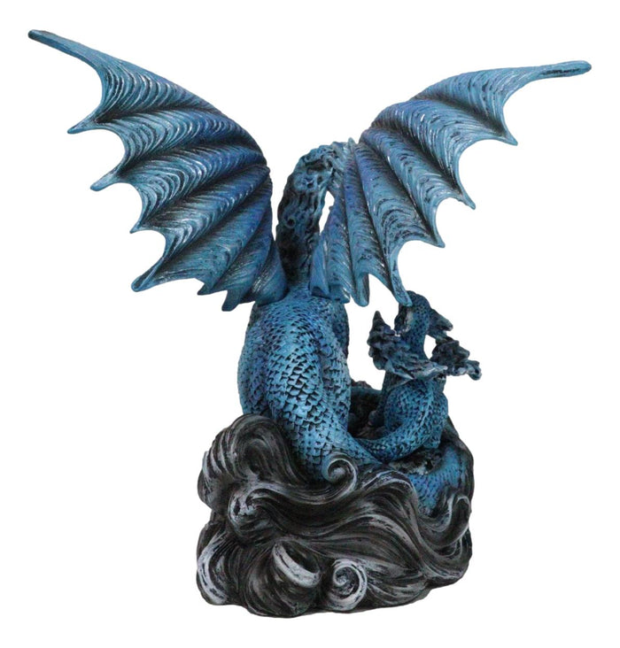 Eternal Guidance Mother Air Elemental Dragon With Baby Hatchling Figurine