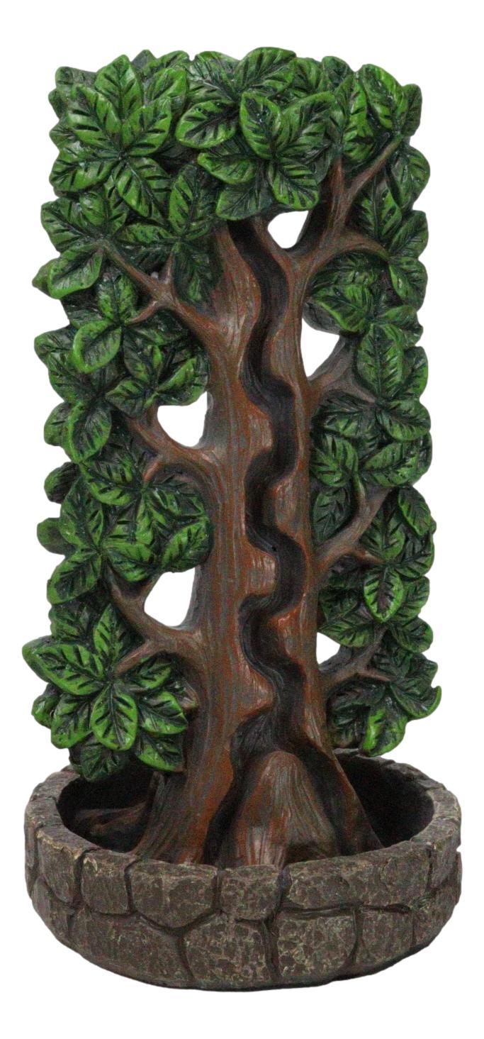Ethereal Forest Crann Bethadh Celtic Tree Of Life Backflow Incense Burner Decor