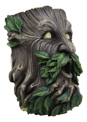 Evergreen Forest Greenman Wall Hanging Planter Sculpture Plaque Home Decor