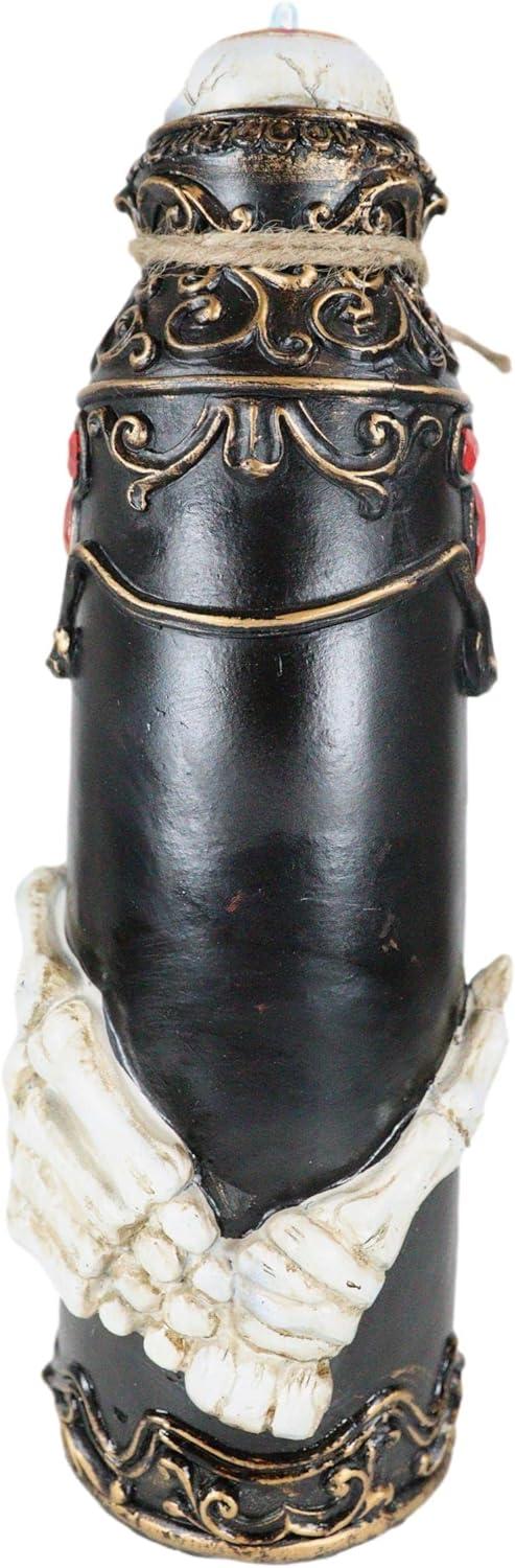 Evil Eye LED Light Decorative Potion Bottle With Skeleton Hands And Scrollwork