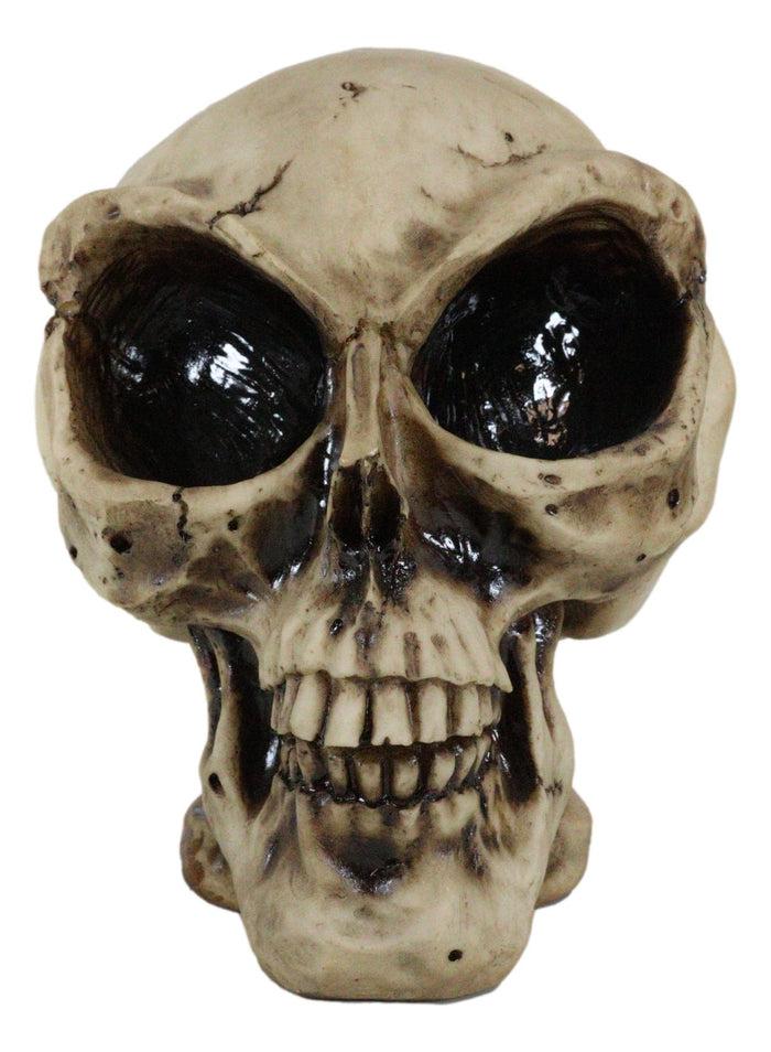 Extra Terrestrial MARS Attack 8" Tall Alien Skull Skeleton Figurine Sculpture
