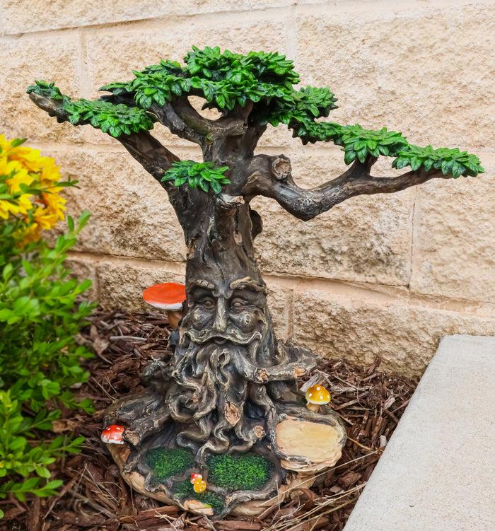 Fantasy Ent Greeman Tree House Display Statue For Mini Fairy Garden Figurines