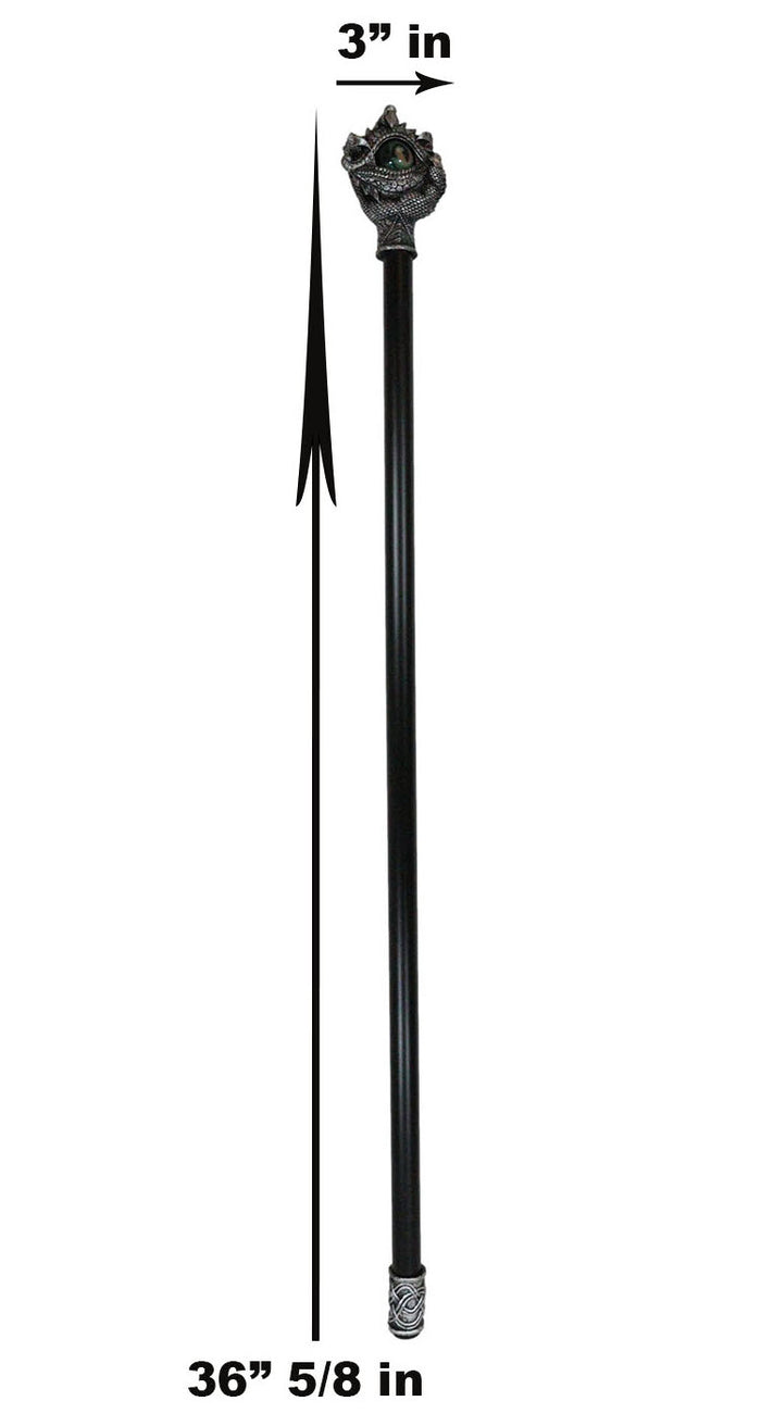 Fantasy Ocular Evil Eye Of Sauron And Dragon Claws Swagger Cane Cosplay Stick