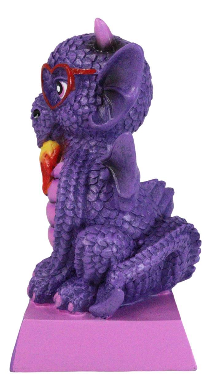 Fantasy Purple Koan Cartoon Chibi Dragon Collectible Figurine I Love Dragons