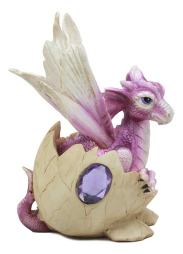 February Birthstone Dragon Egg Statue Blue Sapphire February Gem Dragon Decor
