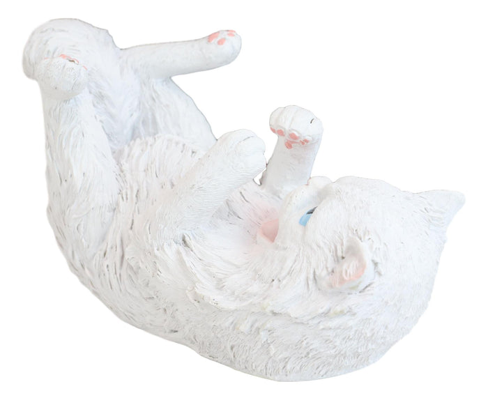 Feline Purrfectly Divine White Angel Kitty Cat Wine Bottle Holder Caddy Figurine
