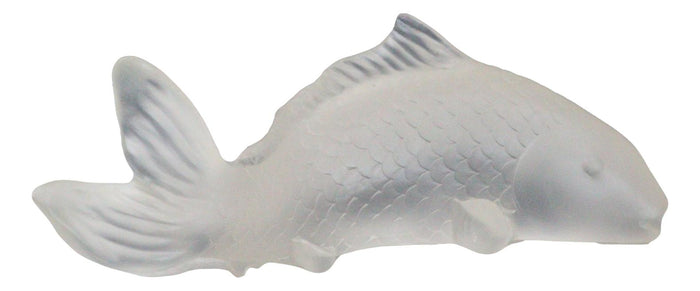 Feng Shui Auspicious Romantic Love Pond Koi Fish Frosted Acrylic Figurine