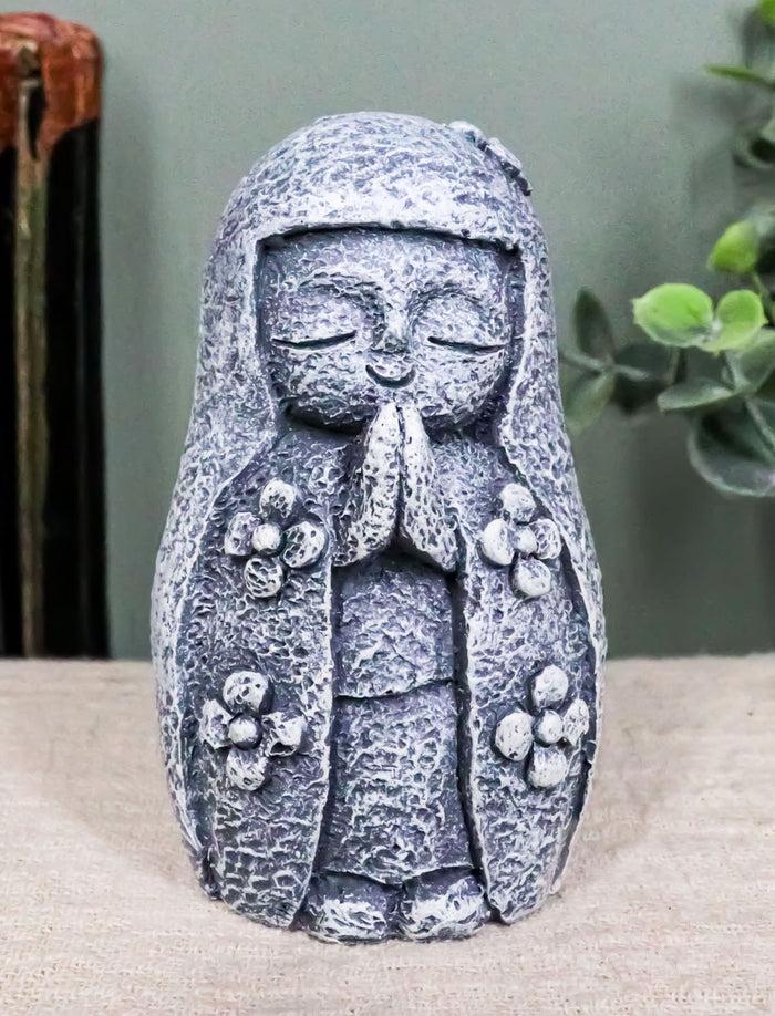 Feng Shui Zen Japanese Jizo Girl Monk Buddha Ojizo Sama In Prayer Figurine Feng Shui Zen Japanese Jizo Girl Monk Buddha Ojizo Sama In Prayer Figurine