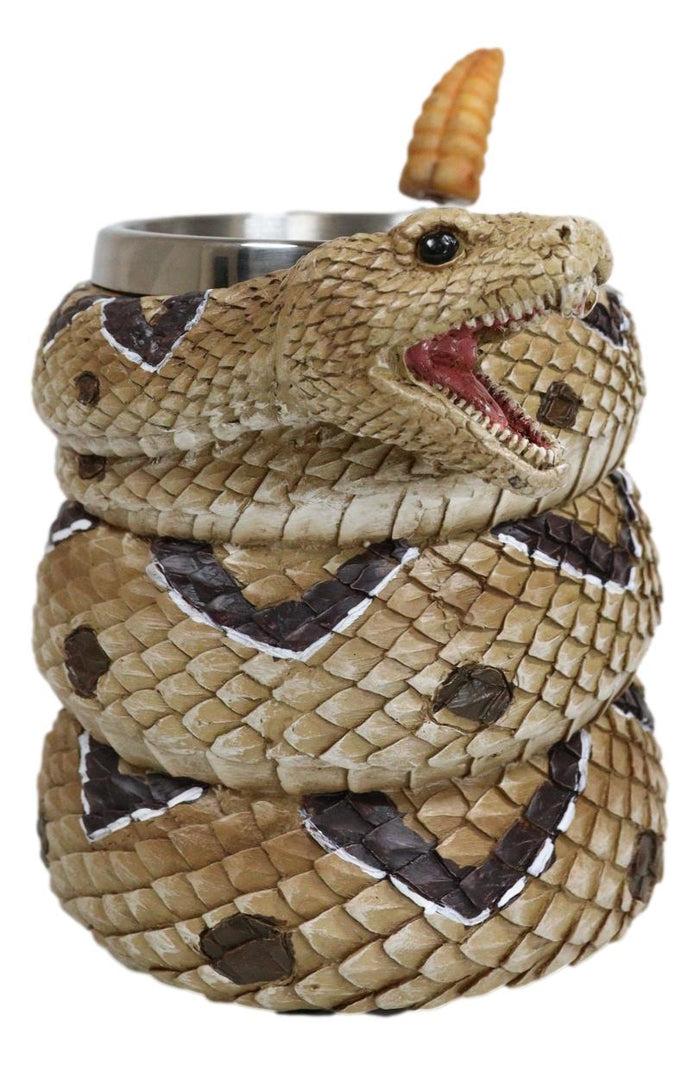 Ferocious Rattlesnake Serpent Snake With Venomous Fangs Drinkware Coffee Mug Cup