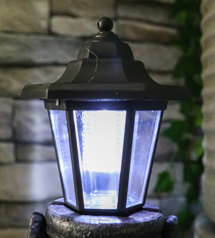 Fixed Position Plastic Solar LED Lantern Decorative Replacement For Garden Light Statues