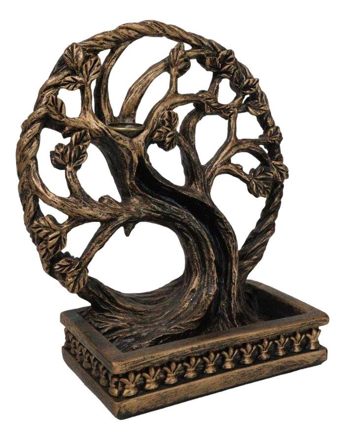 Forest Crann Bethadh Celtic Willow Tree Of Life Backflow Incense Cone Burner