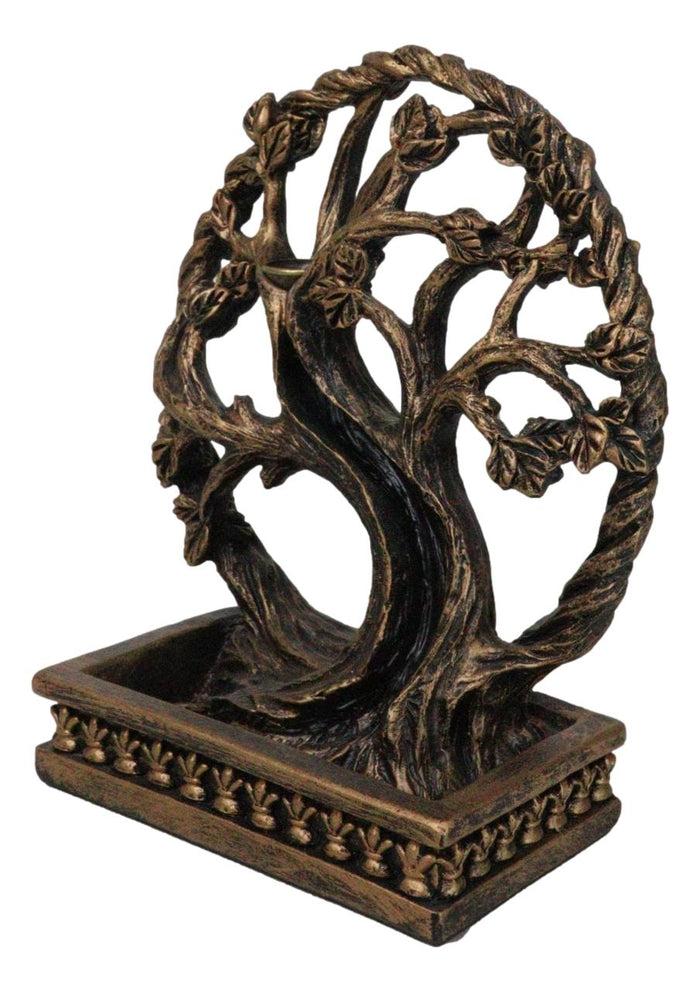 Forest Crann Bethadh Celtic Willow Tree Of Life Backflow Incense Cone Burner