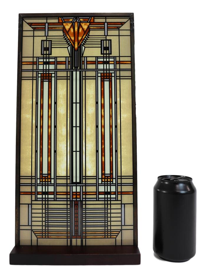 Frank Lloyd Wright Bradley House Skylight Stained Glass Wall Or Desktop Plaque