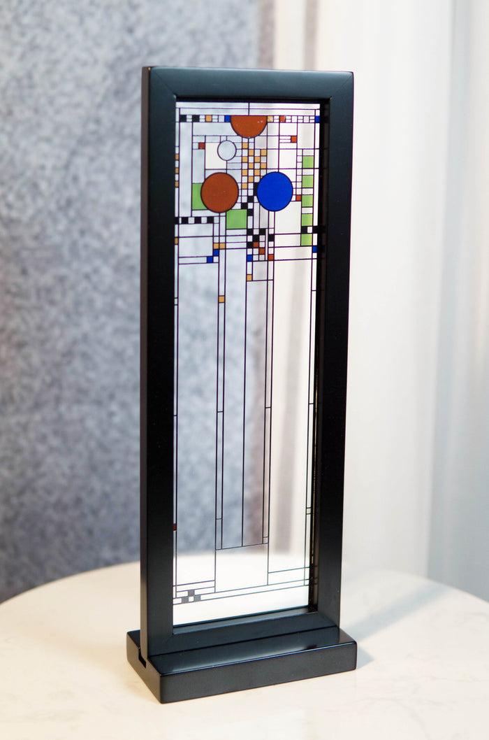Frank Lloyd Wright Coonley Playhouse Window Panels Stained Glass Plaques Set