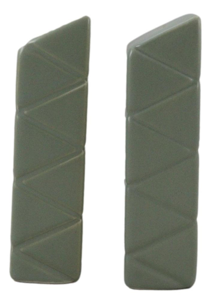 Frank Lloyd Wright Imperial Hotel Oya Japan Stone Pillars Salt Pepper Shakers