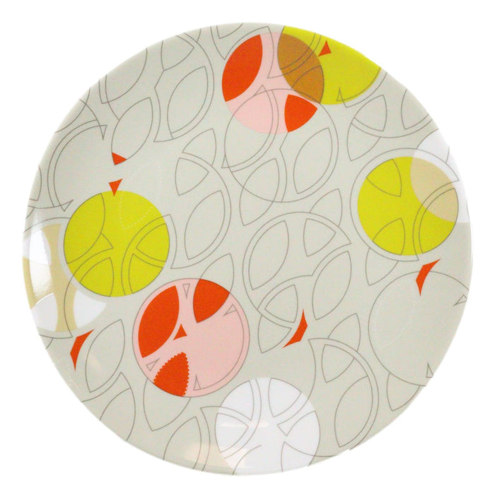 Frank Lloyd Wright Textile Taliesin West Yellow Ceramic Dessert Plates Pack Of 4