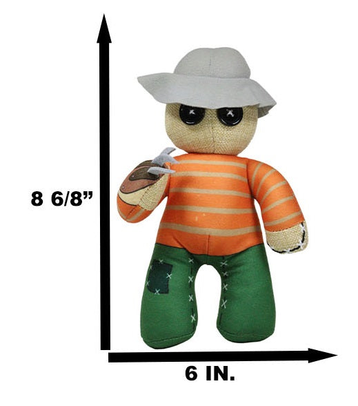 Fred Freddy Krueger Pinheadz Monster Villain With Voodoo Stitches Plush Toy Doll