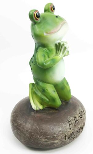 Frog Leap Of Faith Starts With Prayer On Both Knees Figurine Inspirational Decor