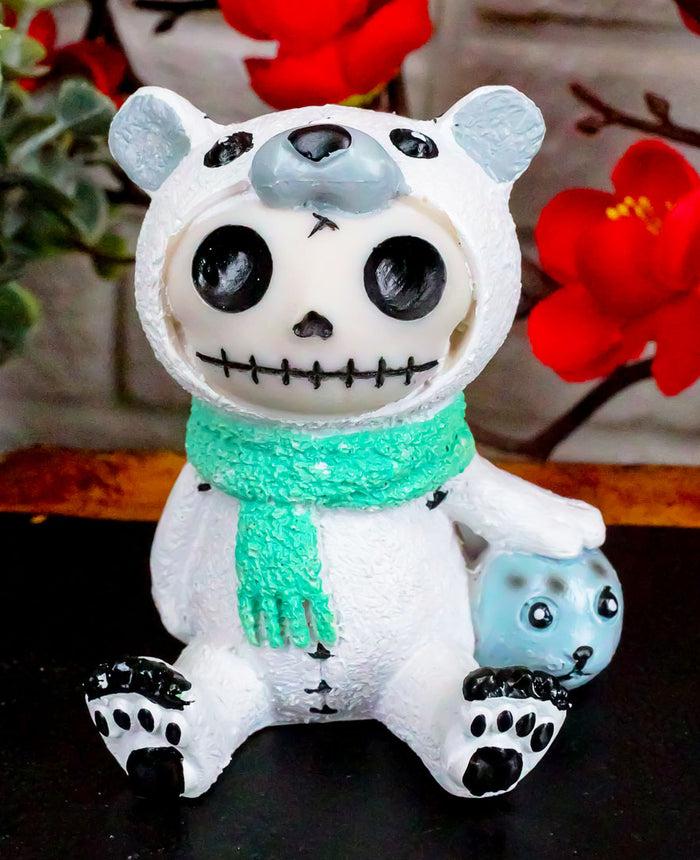 Furry Bones Arctic Polar Bear Chilton With Baby Seal Costume Skeleton Figurine
