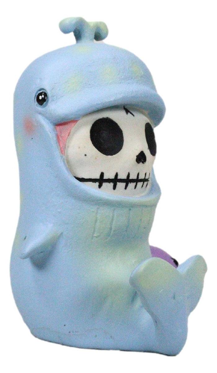 Furry Bones Moby Dick The Whale Skeleton Monster With Purple Octopus Figurine