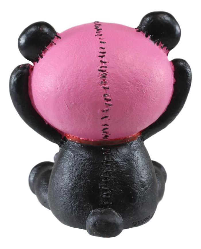 Furrybones Black And Pink Panda Pandie Voodoo Skeleton Monster Ornament Figurine