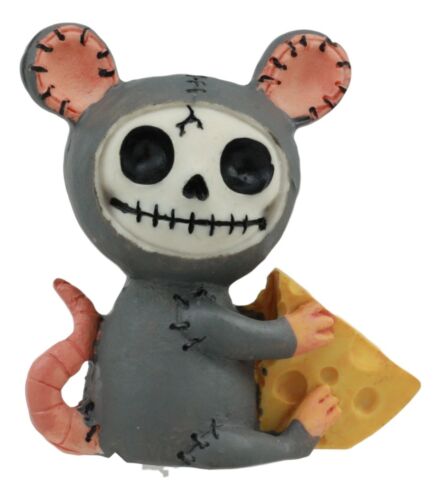 Furrybones Voodoo Mouse With Muenster Cheese Skeleton Figurine Collectible 2.5"H