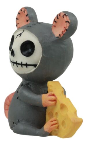 Furrybones Voodoo Mouse With Muenster Cheese Skeleton Figurine Collectible 2.5"H