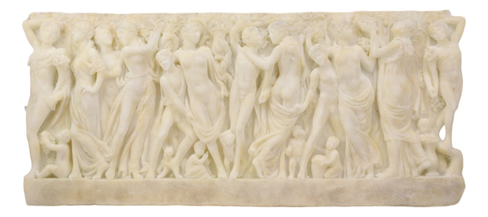 Gardner Museum Farnese Sarcophagus Revelers Gathering Grapes Wall Plaque Relief
