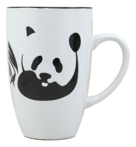 Giant Panda Bear Abstract Silhouette Art Ceramic Coffee Tea Mug Drink Cup 16oz