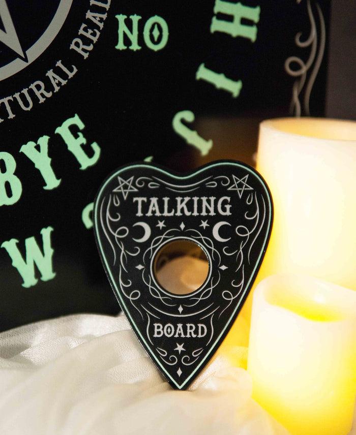 Glow In The Dark Octagonal Pentagram Star Ouija Spirit Board Game W/ Planchette