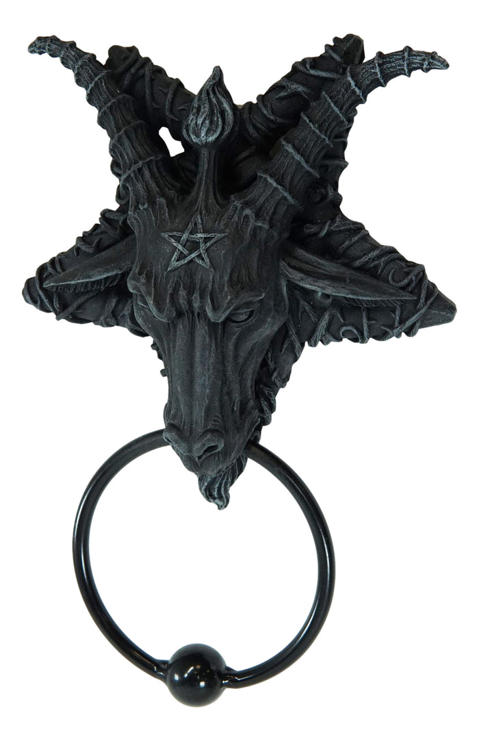 Goat Of Mendes Samael Lilith Baphomet Inverted Pentagram Door Knocker