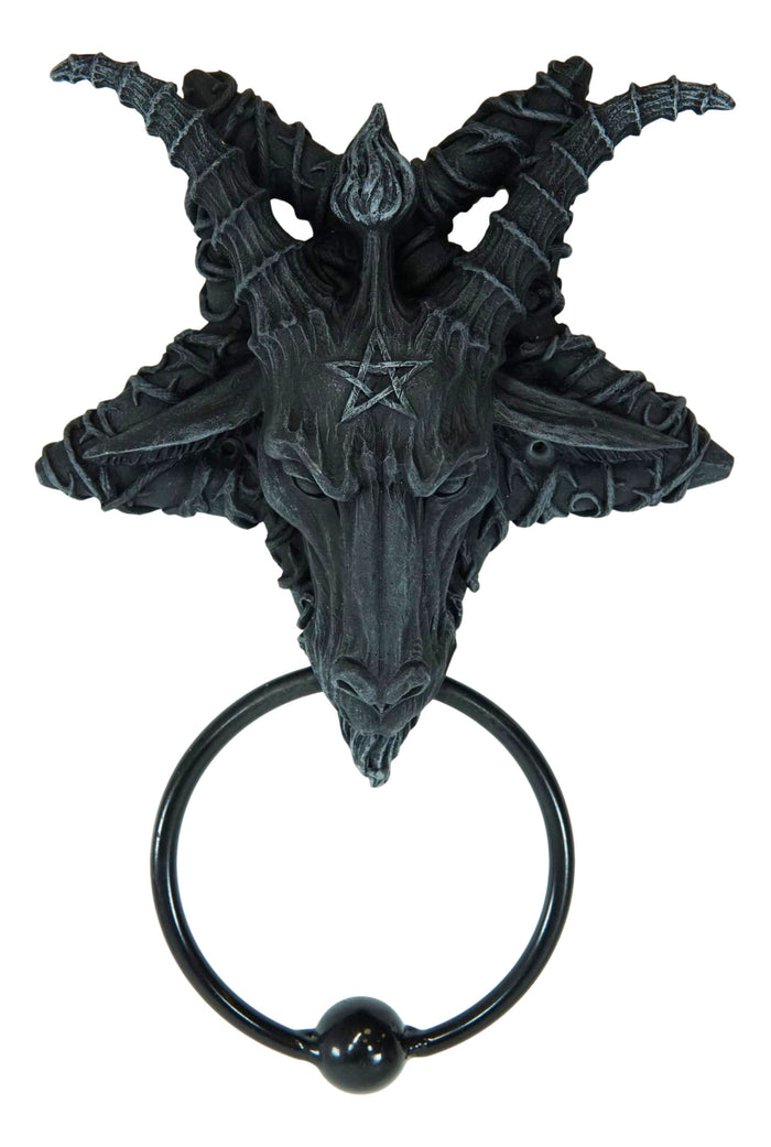 Goat Of Mendes Samael Lilith Baphomet Inverted Pentagram Door Knocker