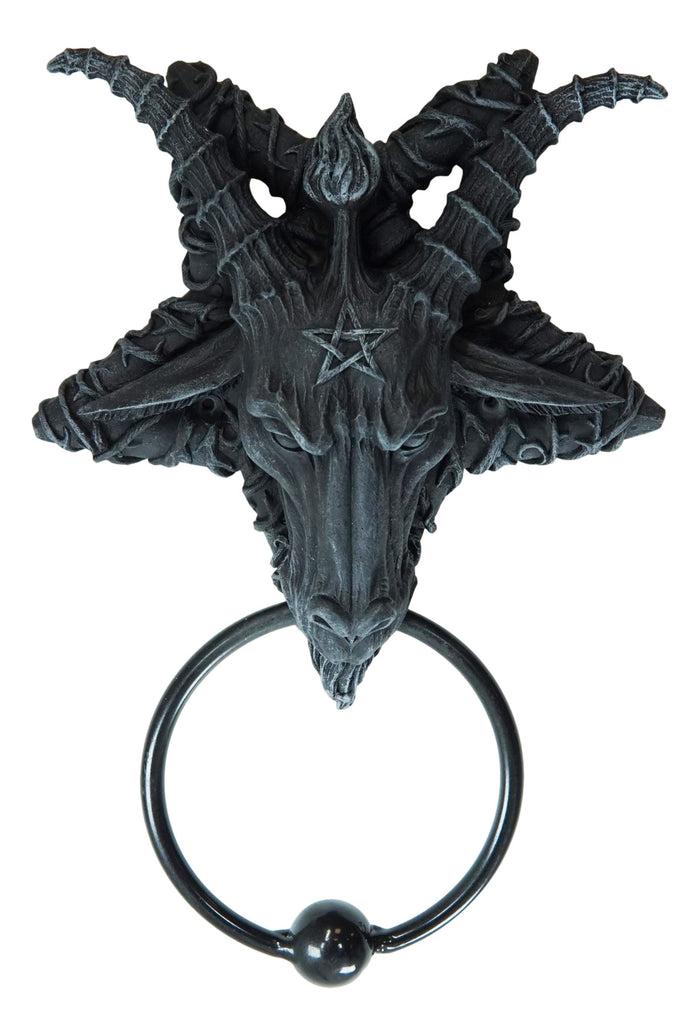 Goat Of Mendes Samael Lilith Baphomet Inverted Pentagram Door Knocker