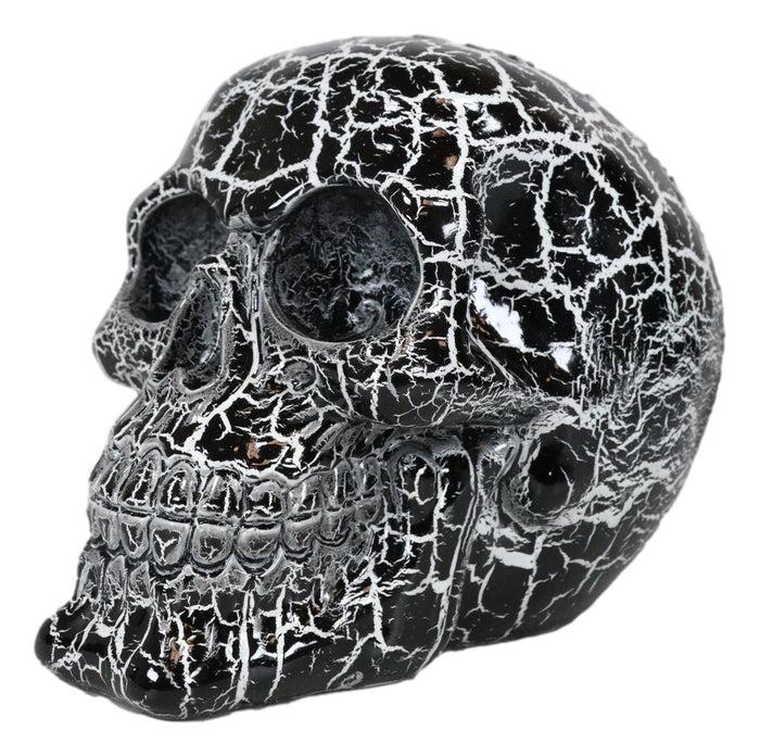 God Of Lightning Thunder Bolt Punk Rock Black Skull Figurine Ossuary Macabre Art