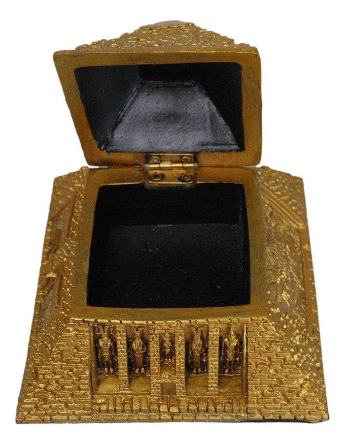 Gods Of Egypt Pharaoh The Great Pyramid Of Khufu Small Hinged Trinket Box Decor