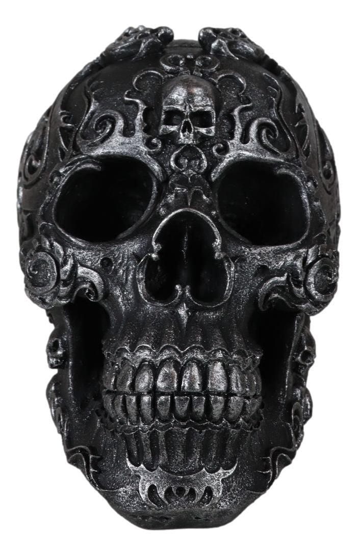 Gothic Black El Diablo Inferno Fire Tattoo Devil Hell Dragon Skull Figurine