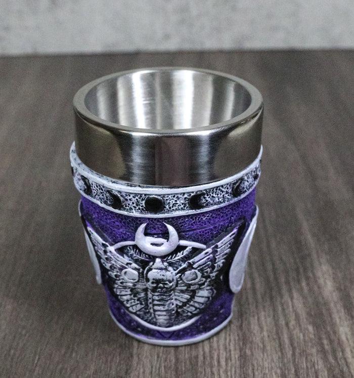 Gothic Death Moth Triple Moon Arcane Skull Shot Glasses Set Of 4 Novelties Gothic Death Moth Triple Moon Arcane Skull Shot Glasses Set Of 4 Novelties