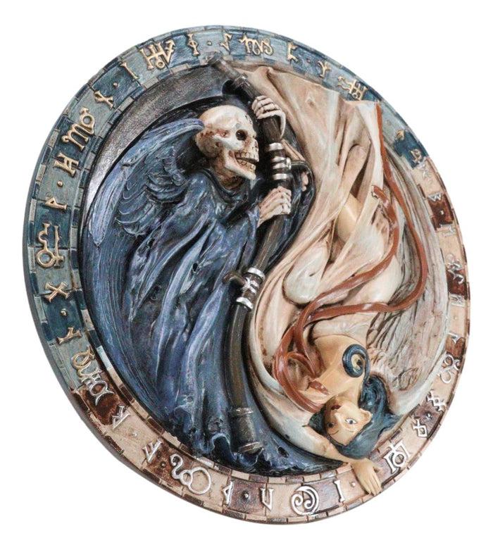 Gothic Grim Reaper Of Darkness And Angel Of Light Versus Doctrinus Wall Decor